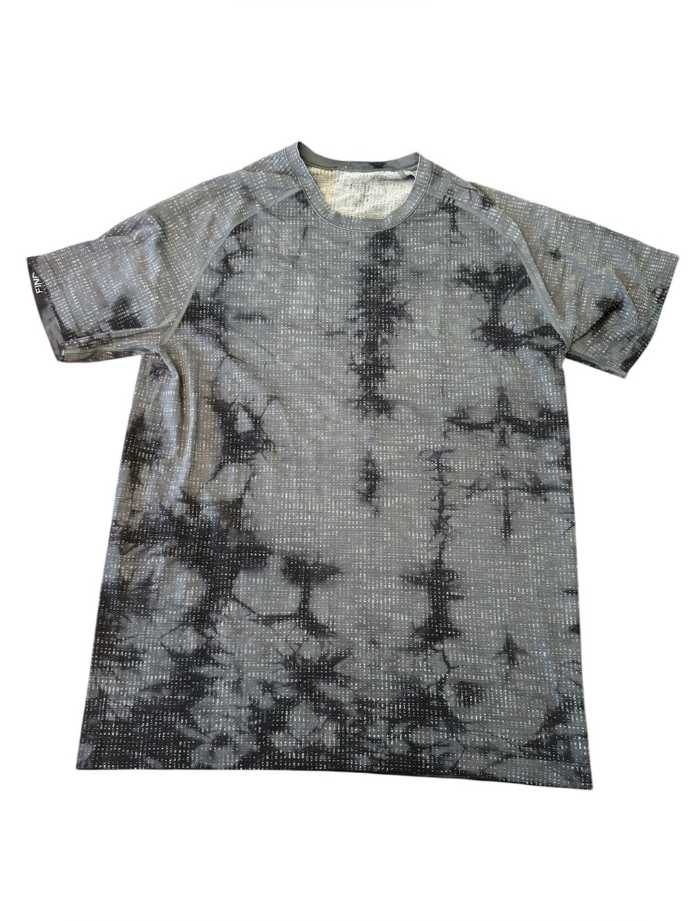 Lululemon Men’s Metal Vent Tech Short Sleeve Tee Gray Black Tie Dye Size L